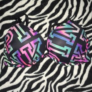 Pink Victoria’s Secret Super Push-Up Bra